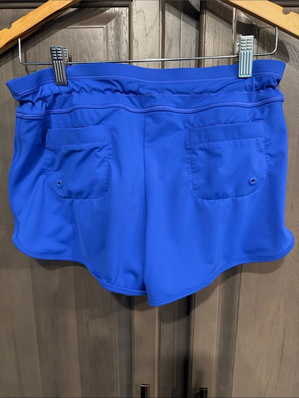 Athleta Bright Royal Blue Athletic Drawstring Swim Shorts XS (